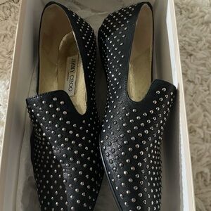 Jimmy Choo Black Studded Women's Shoes